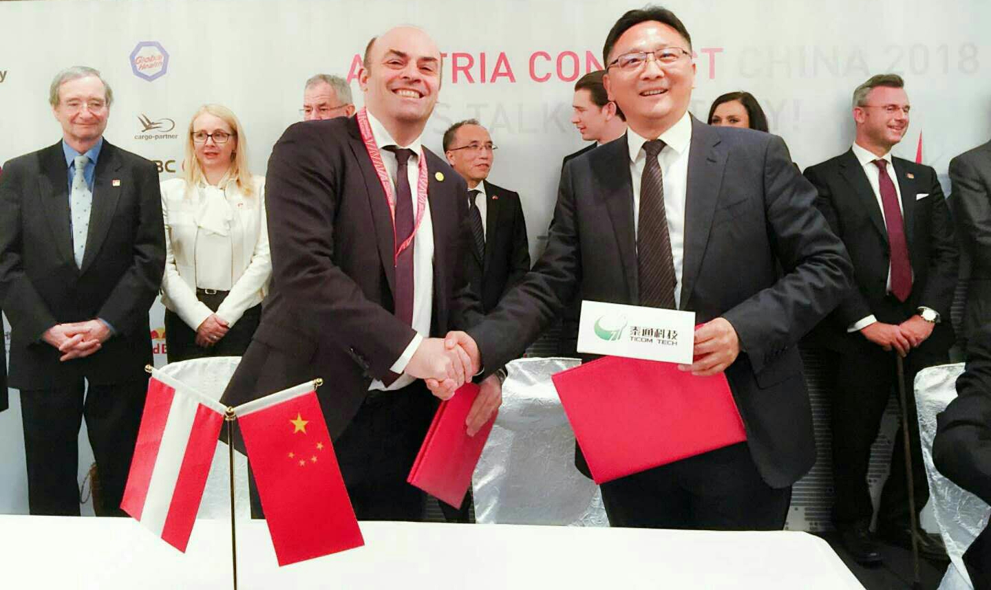 “CHINA &AUSTRIA BLOCK TRAIN SETTING SAIL” —TICOM SHAKING HANDS WITH KAPSCH FOR COOPERATION